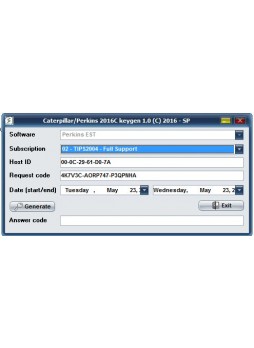 Perkins EST 2016C Keygen activation for Perkins EST 2016C diagnostic program